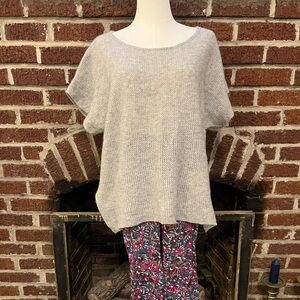 sundance catalog gray cashmere poncho top